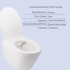 Комплект Qtap Swan 2 в 1: унітаз підвісний Rimless + біде підвісне