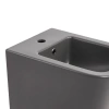 Комплект Qtap Tern Anthracite 3 в 1: підвісний унітаз Ultra Quiet + біде підвісне + раковина накладна