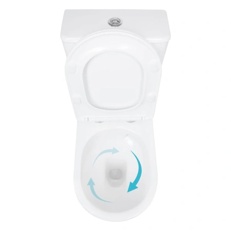 Унітаз підлоговий Qtap Arvin Ultra Quiet 630×350×795 мм з сидінням Soft-close, White