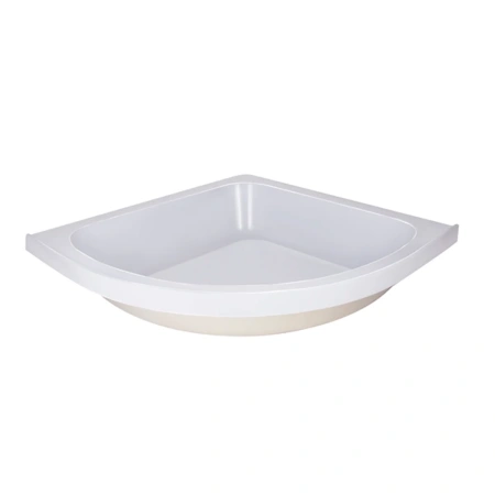 Фото Душова кабіна Lidz Latwa SC80x80.SAT.MID.FR напівкругла, скло Frost 4 мм + душовий піддон ST80x80x26, з панеллю