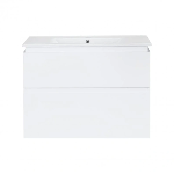 Комплект Qtap Albatross 810х725х460 White тумба підвісна + раковина врізна