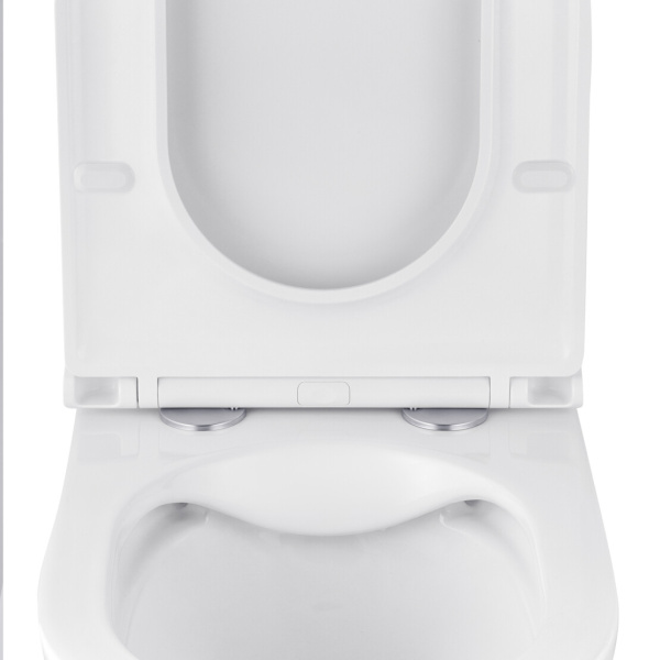 Унітаз підвісний безобідковий Kroner Armada WHI513636 RIMLESS з сидінням Slim Duroplast / Soft-close
