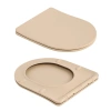 Унітаз підвісний у бежевому кольорі 490x365x325 мм з сидінням Slim Duroplast Qtap Robin
