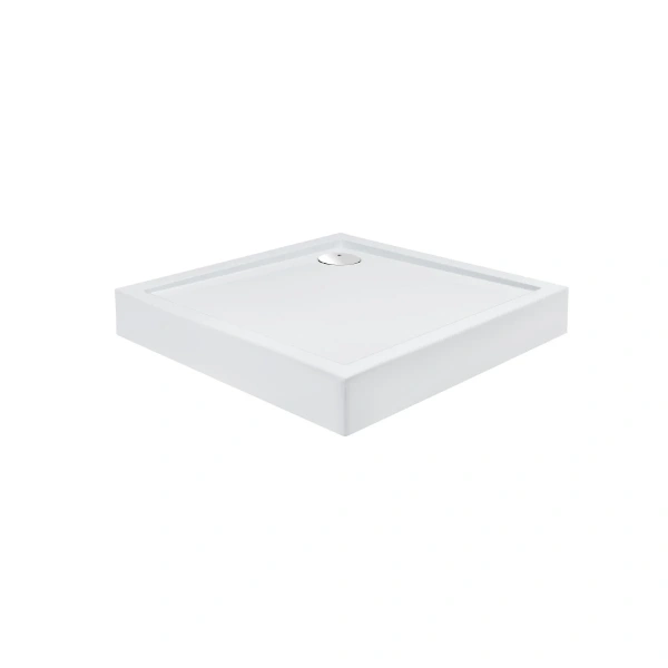 Фото Набір Qtap душова кабіна Presto Pear 1970x800x800 мм + піддон Tern 80x80x12 см з сифоном