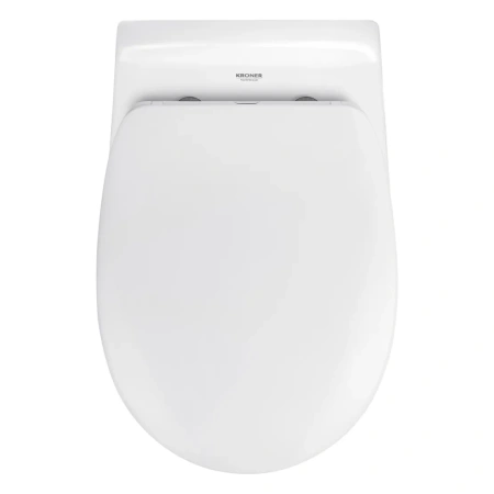 Унітаз підвісний безобідковий Kroner Oker WHI533536 RIMLESS з сидінням