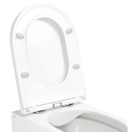 Унітаз підвісний Qtap Scorpio безободковий з сидінням Slim Soft-close