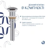 Раковина накладна Qtap Dove 415x340x140 мм, Stone grey, овальна, з донним клапаном