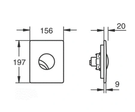 Клавіша змиву GROHE CHIARA