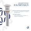 Раковина накладна Qtap Tern 480x370x135 мм, Marble, прямокутна, з донним клапаном