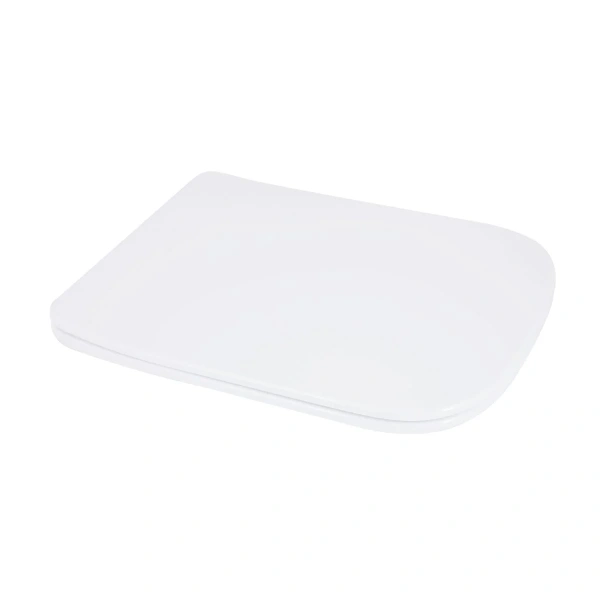 Сидіння для унітаза підлогового (Aries) 445×360×30 мм, White, з мікроліфтом? Slim Duroplast, Quick Release Qtap