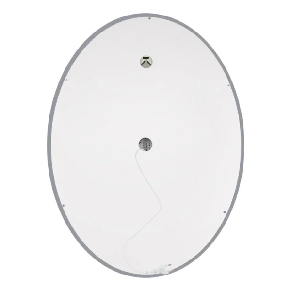 Дзеркало настінне овальне LED Qtap Mideya з антизапітнінням 600х800