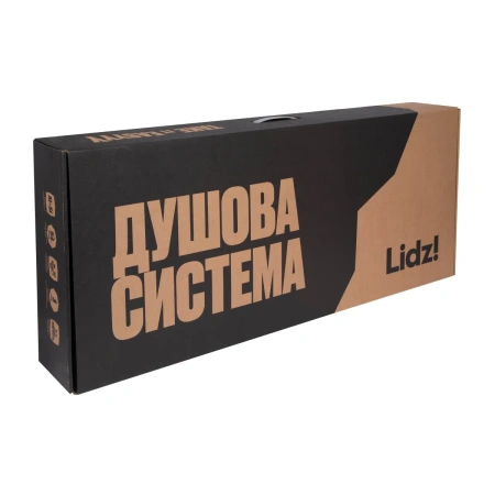 Фото Душова система універсальна Lidz Latwa 1031 на три споживачі (з виливом) (k35) Chrome