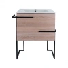 Комплект Qtap Taurus 600х800х437 Whitish oak тумба для пола + раковина врізна