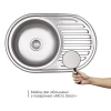 Фото Кухонна мийка Lidz 7750 Micro Decor 0,8 мм