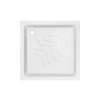 Фото Набір Lidz: душова кабіна Wawel SC80x80.SAT.LOW.FR, скло Frost 4 мм + піддон Mazur
