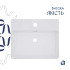 Раковина підвісна Nando LT 500х420х130 мм, White, прямокутна, без донного клапана Qtap
