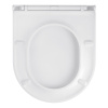 Унітаз підвісний безобідковий Kroner Harz WHI493736 RIMLESS з сидінням Slim Duroplast / Soft-close /