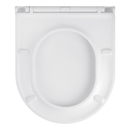Унітаз підвісний безобідковий Kroner Harz WHI493736 RIMLESS з сидінням Slim Duroplast / Soft-close /