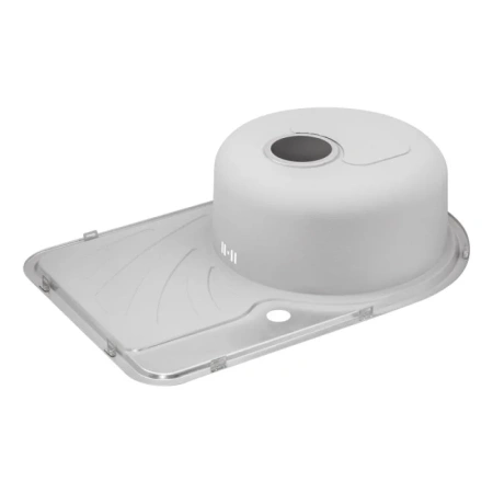 Фото Кухонна мийка Qtap 67*44L Satin 0,8 мм