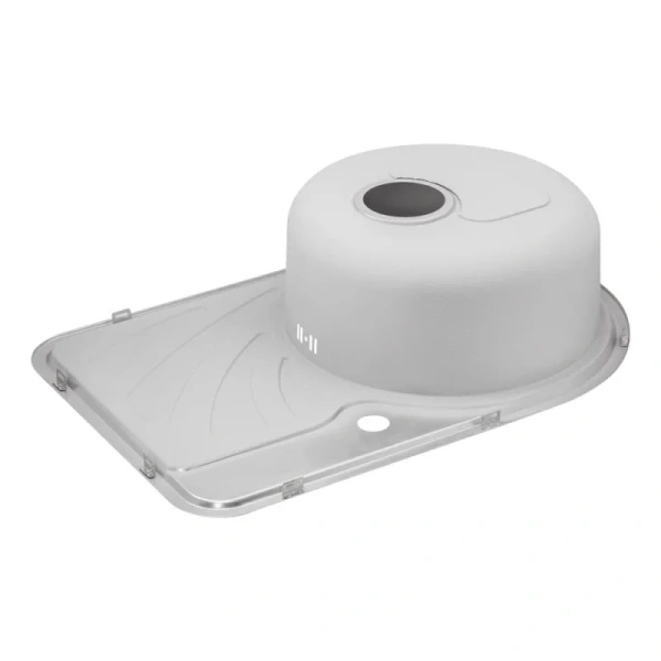 Фото Кухонна мийка Qtap 67*44L Satin 0,8 мм