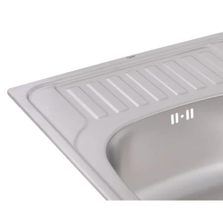 Фото Кухонна мийка Qtap 6550 Micro Decor 0,8 мм