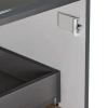 Тумба для підлоги Qtap Robin 700х616х437 Graphite/Whitish oak зі стільницею