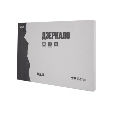 Дзеркало Lidz Orion (OR2) 500х800 з LED-підсвічуванням Touch, з антизапотіванням, з регулюванням яскравості