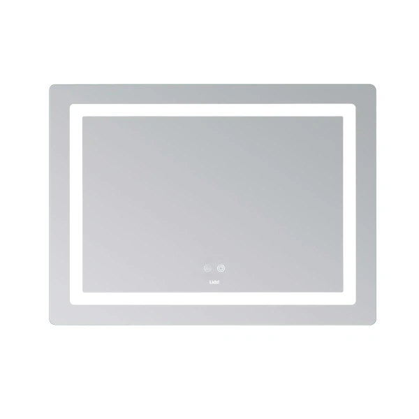 Дзеркало Lidz Kubis (KU2) 900х700 з LED-підсвічуванням Touch, з антизапотіванням, з регулюванням яскравості