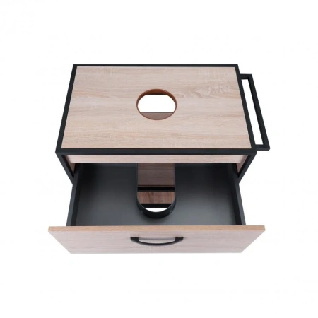 Тумба підвісна Qtap Taurus 700х476х469 Whitish oak зі стільницею