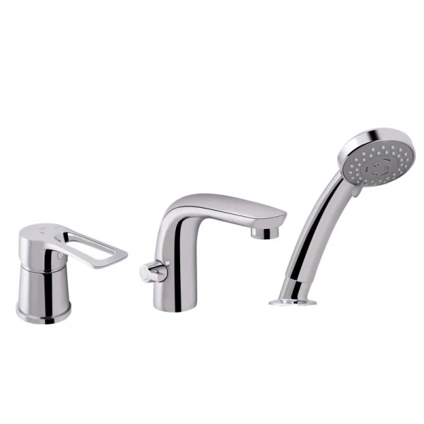 Змішувач на борт для ванни Qtap Stěnava