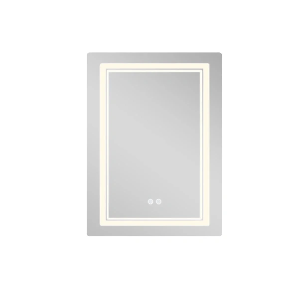 Дзеркало Qtap Cardinal (CA2) 600х800 з LED-підсвічуванням Touch, з антизапотіванням, з димером, рег. темп. кольору (3000-6500K)