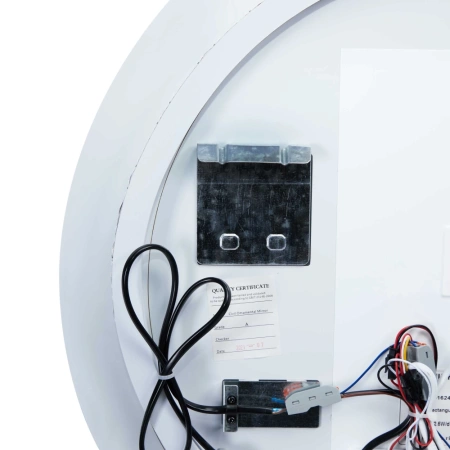 Дзеркало настінне кругле 590 мм. з LED-підсвічуванням Touch, з антизапотіванням Qtap