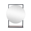 Дзеркало Qtap Taurus 600х850х140 Black/Whitish oak з LED-підсвічуванням