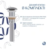 Раковина накладна Qtap Tern 480x370x135 мм, Stone grey, прямокутна, з донним клапаном