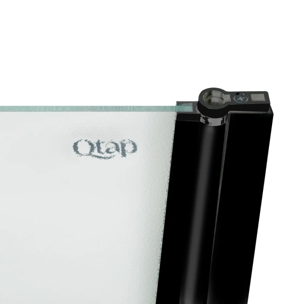 Штора на ванну Qtap Standard скло Pear 6 мм, 75х140 см, права