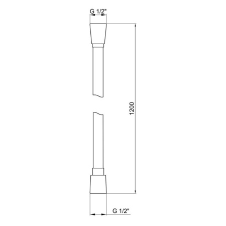 Фото Шланг для душу Kroner KRM - C608 Anti-Twist 120 см