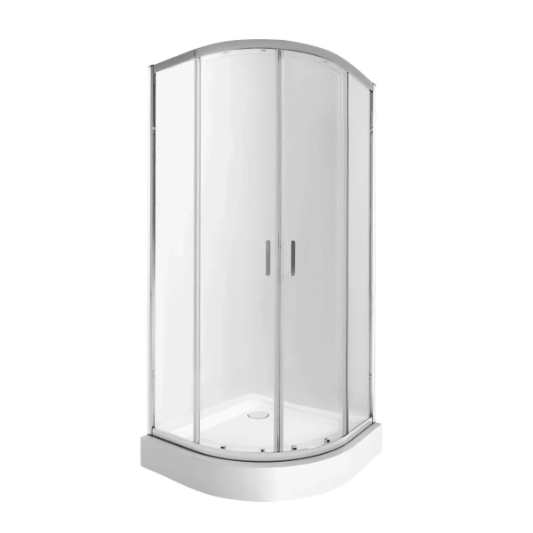 Набір Qtap душова кабіна Taurus Clear 2020x900x900 мм + піддон Robin 90x90x12 см з сифоном