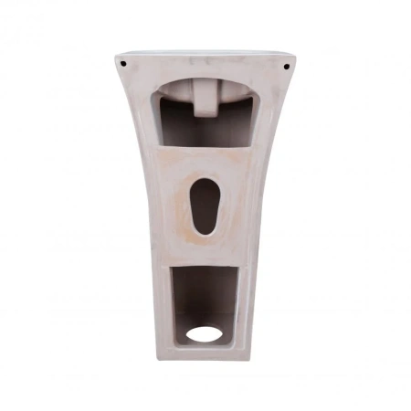 Раковина моноблок Qtap Crow 450x435x835 White з донним клапаном