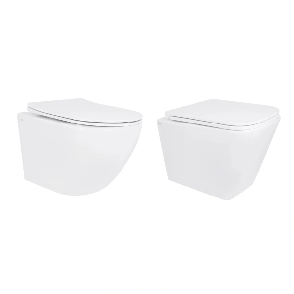Акційний набір: Унітаз підвісний Jay Ultra Quiet 485х360х320 + Tern Ultra Quiet 490x365x325