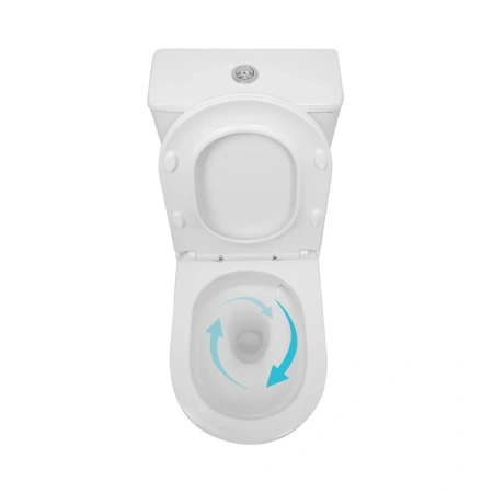 Унітаз підлоговий Qtap Presto безобідковий з сідінням Soft-close