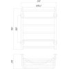 Фото Рушникосушка електричний Qtap Hotel з полицею