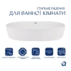 Раковина накладна овальна 600х400х120 мм, Qtap Scorpio