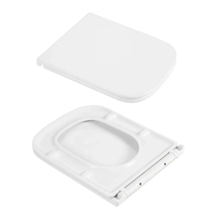 Унітаз підвісний Qtap Gemini Ultra Quiet 485×340×350 мм, White, з сидінням Slim Duroplast / Soft-close / Quick Release