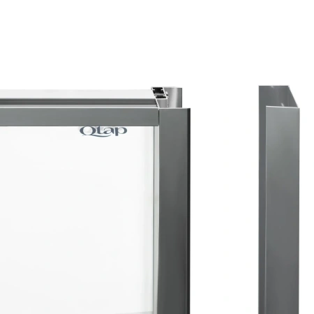 Фото Набір Qtap душова кабіна Scorpio-AC6 Clear 2120x900x900 мм + піддон Diamond 90x90x12 см з сифоном