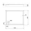 Фото Душовий піддон Qtap Tern 100x80x12 см + сифон