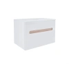 Тумба підвісна Qtap Virgo 700х476х469 White/Whitish oak зі стільницею