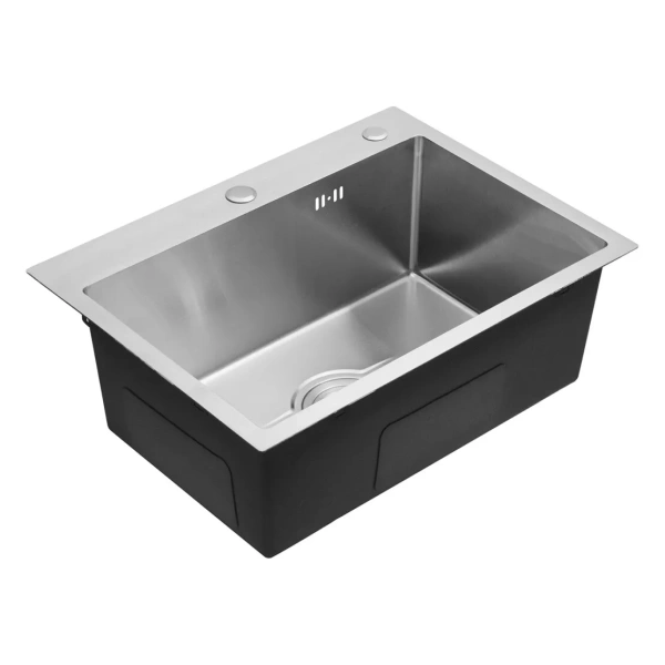 Фото Кухонна мийка Kroner KRP Derby - 5843HM Brush (2,5/0,5 мм)
