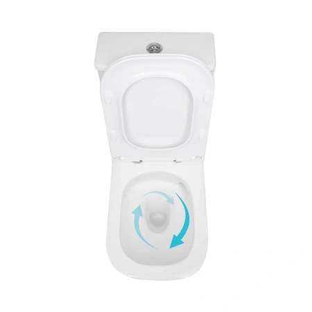 Унітаз підлоговий Qtap Presto Quadro безобідковий з сідінням Soft-close