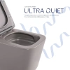 Унітаз підвісний Qtap Tern Ultra Quiet 520×345×325 мм, Stone grey, з сидінням Slim Duroplast / Soft-close / Quick Release