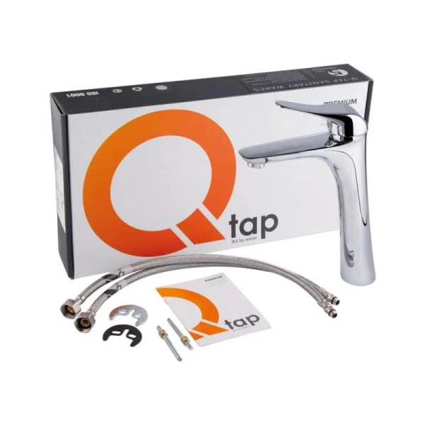 Фото Змішувач для умивальника високий Qtap Integra